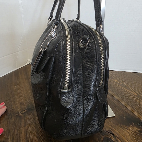 Coach Madison Georgie Satchel in black leather - Picture 14 of 15